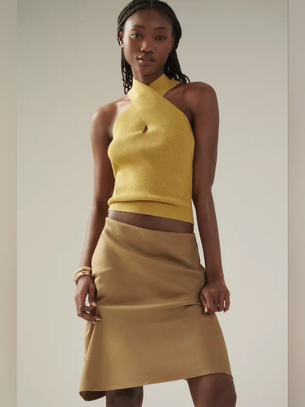 Anthropologie Tilda Slip Skirt